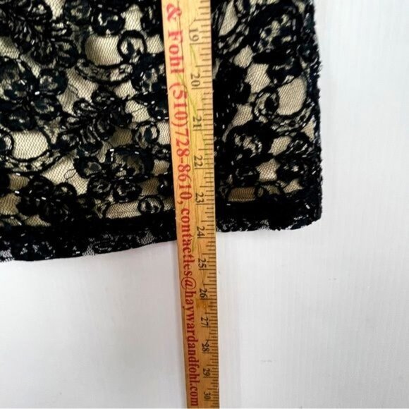 CACHET Black beaded Embellished sleeveless blouse size 10 - Picture 7 of 8